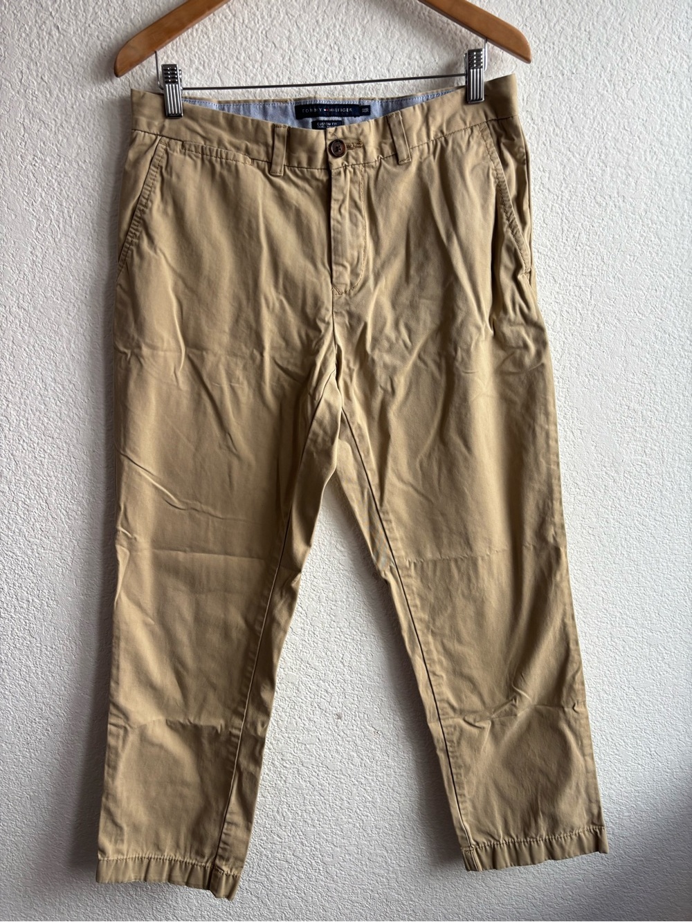 Tommy Hilfiger Beige Mens Chino Pants 32 30 Preppy Academia